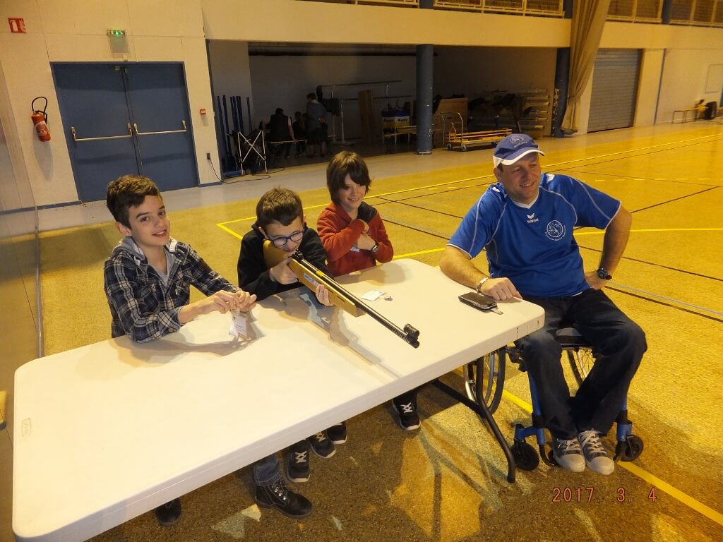 démo handbike et tir laser a st Symphorien d'ozon