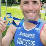 Première Victoire de Cédric Denuzière au triathlon de Magog, Canada