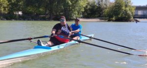 Entraînement handisport à l’Île Barlet avec le Club d’Aviron du Pays Viennois